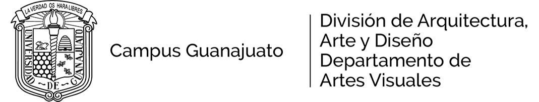 Escudo de Departamento de Artes Visuales de la Universidad de Guanajuato